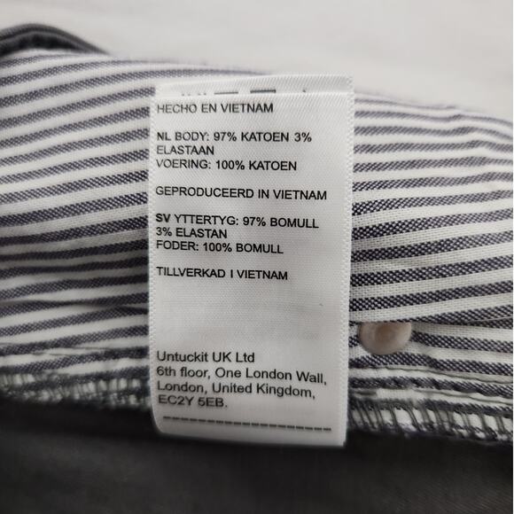 NWT UNTUCKit Don Santiago Pants Mens 34x30 Dark Gray - Picture 11 of 12